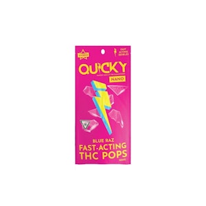 Quicky - Blue Raz 10mg Fast-Acting THC Pop - QUICKY
