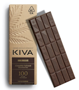 KIVA: Dark Chocolate Bar 100mg Edible 20-Piece