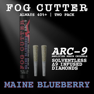 Fog Cutter - Arc 9 Maine Blueberry Solventless PreRoll 2 Pack - 1g - BBN