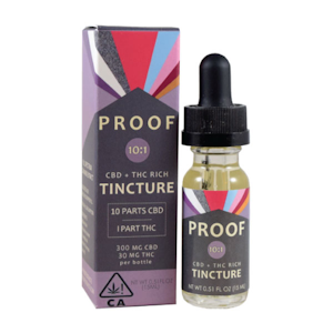 PROOF - 330mg 10:1 CBD:THC Microdose Tincture 15ml - Proof