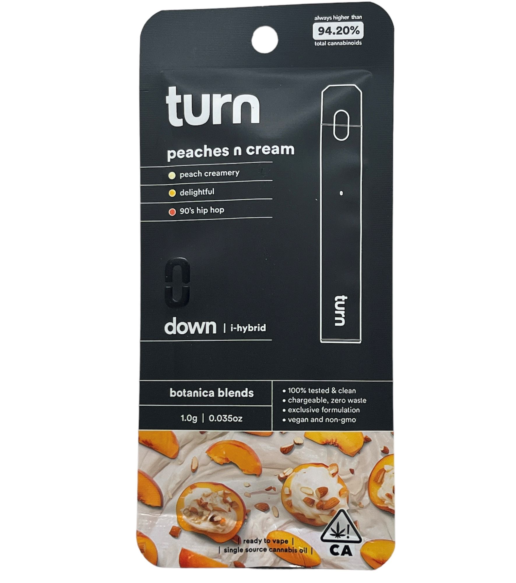 turn disposable vape pen - Peaches N Cream Turn Down 1g Select Flavour & Nicotine Strength from This Dropdown Menu:Grape Ice 10MG/ML spo-disabled REVIEW: Lost Angel Mate