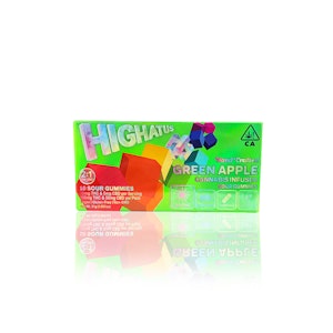 HIGHATUS - HIGHATUS - Edible - Green Apple CBD - 10-Pack - Sour Gummies - 100MG