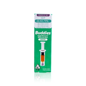 BUDDIES - BUDDIES - Concentrate - GDP - Live Resin - Liquid Diamonds - Dripper - 1G