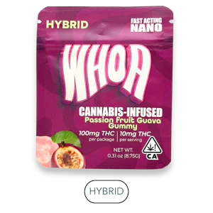 Whoa - Whoa - Passion Fruit Guava - Gummies - 100mg - 10pk