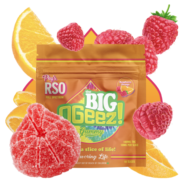 [REC] OGeez | Big Peg's Raspberry Orange RSO | 100mg/10pk