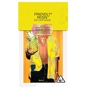 Friendly Farms - Pineapple Planet 1g Cured Resin cartridge