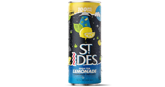 ST IDES - St. Ides - Lemonade-Tea 100mg High Tea - 12oz Can