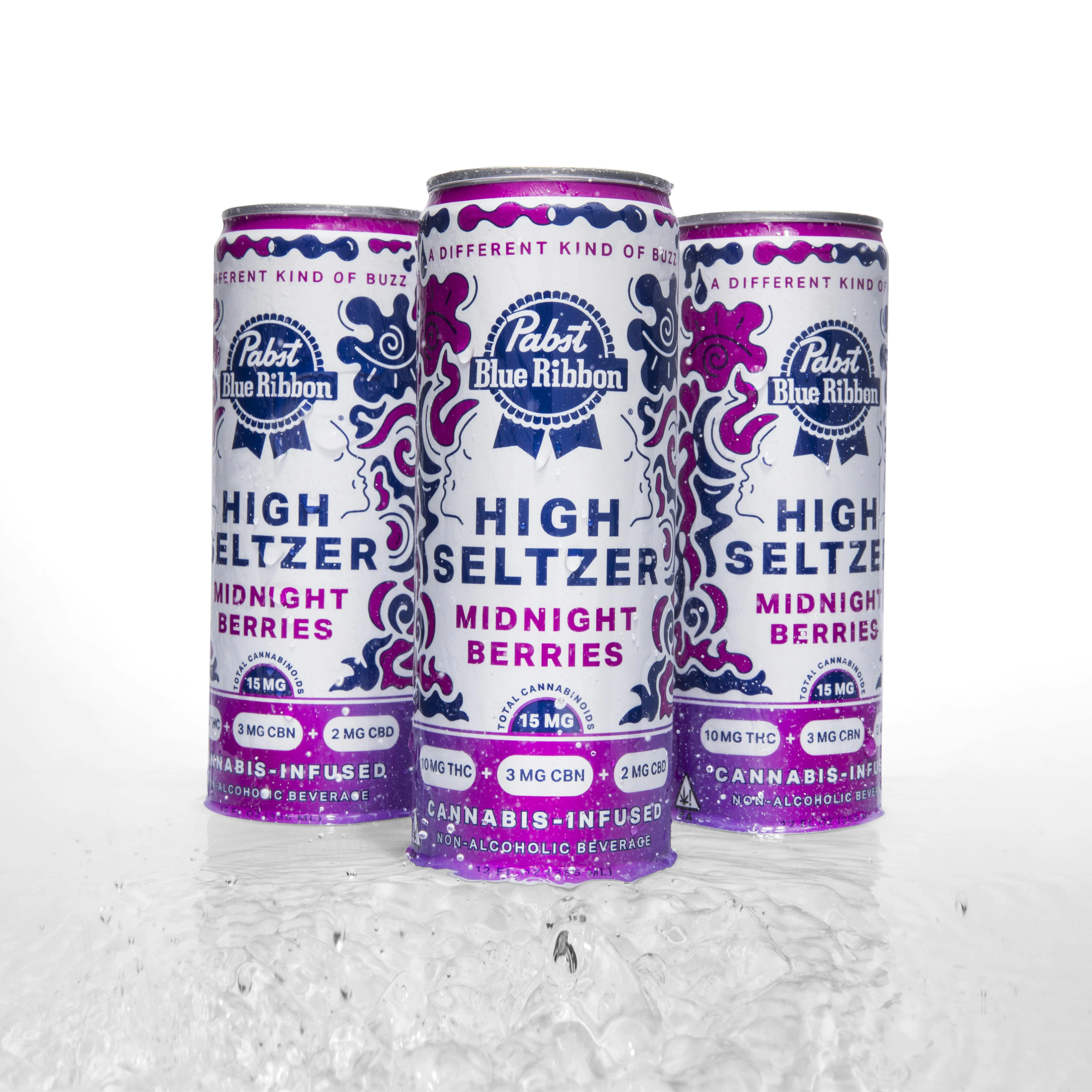 Pabst (PBR) - PABST | PBR - MIDNIGHT BERRIES | 10mg THC + 3mg CBN + 2mg CBD | Single Can Main Image