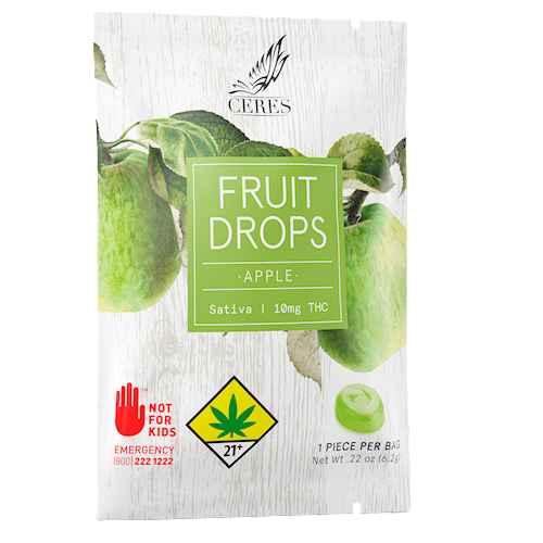 Ceres | Sativa Sour Apple Fruit Drop | 10mg