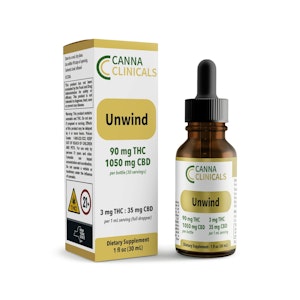CANNA CLINICALS - Canna Clinicals | UNWIND | 90MG THC + 1050MG CBD