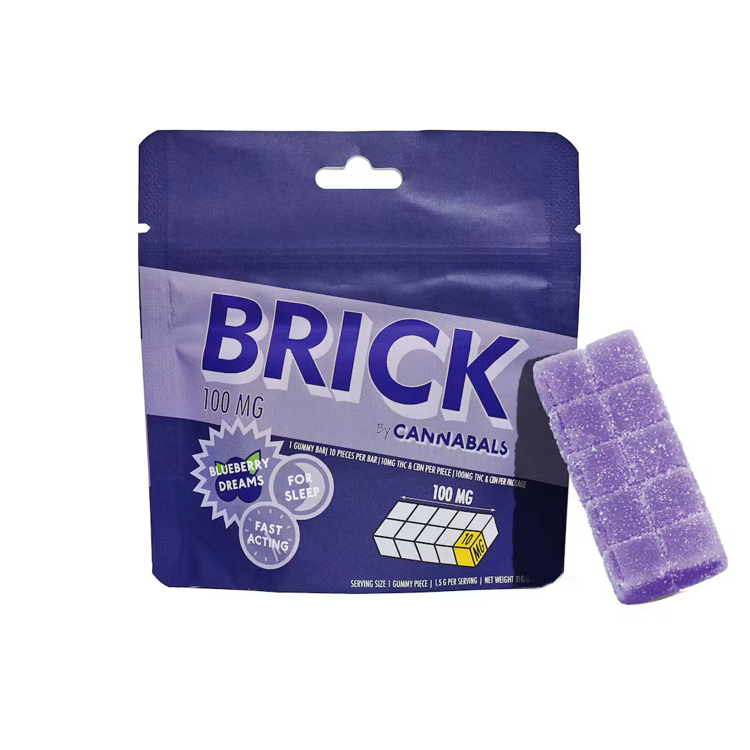 Cannabals - Cannabals | Blueberry Dreams (Sleep) | Distallate Gummy Brick | 100mg Main Image