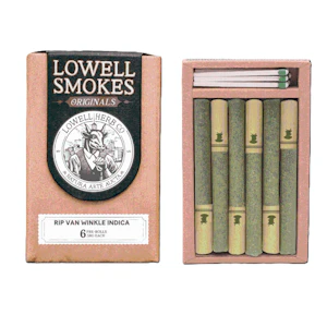 LOWELL HERB CO - LOWELL SMOKE - Rip Van Winkle - Premium Pre-roll [6 pack] 3.6g