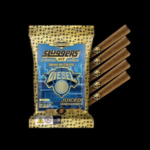 Sluggers Hit - SLUGGERS HIT | Juiced Mini Blunts | New York Diesel | 5pk 0.7g Infused 