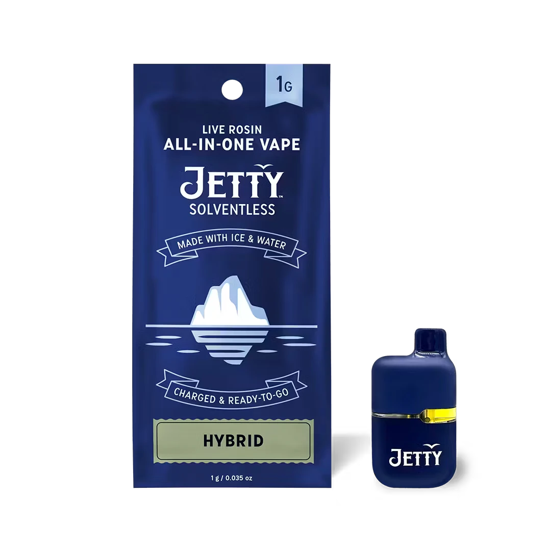 Jetty - Strawberries & Cream (Mini Tank) - 1g Live Rosin AIO Main Image