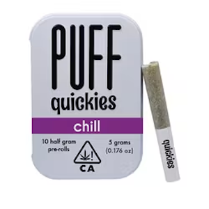 Puff - Puff Quickies 10pk Prerolls 5g Chill $45