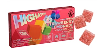 Highatus - Strawberry Lemonade Sour Gummies - 100mg