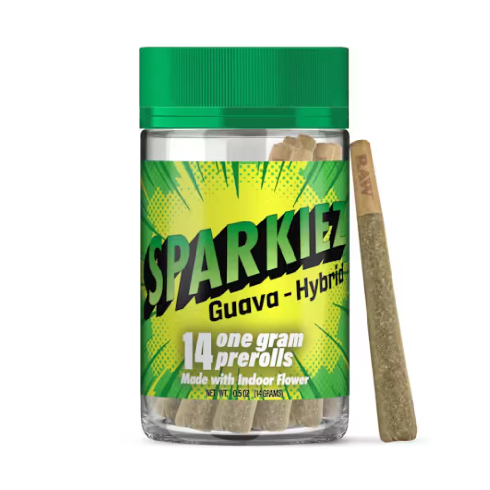 Sparkiez - 14g Guava (Indoor) Pre-Roll Pack (1g - 14 pack) - Sparkiez Main Image