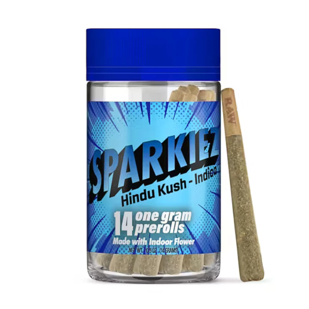 Sparkiez - 14g Hindu Kush (Indoor) Pre-Roll Pack (1g - 14 pack) - Sparkiez Main Image