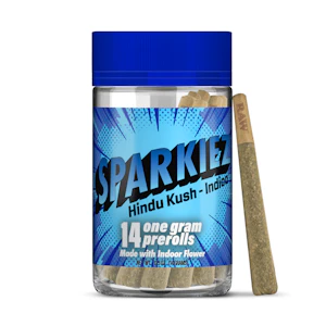 Sparkiez - 14g Hindu Kush Pre-Roll Pack (1g - 14 pack) - Sparkiez
