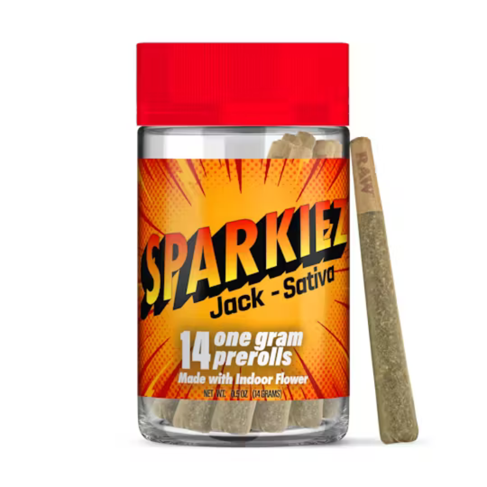 14g Jack Herer (Indoor) Pre-Roll Pack (1g - 14 pack) - Sparkiez picture