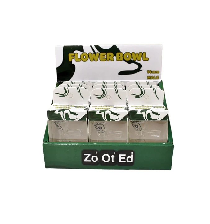 MJ WHOLESALE - 14mm Male Glass Bowl for Water Pipes | Zooted Brandz Main Image