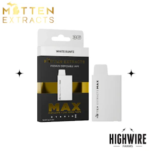 Mitten Extracts - Mitten Extracts Disposable White Runtz 3g