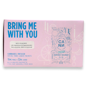 CANN - CANN - Roadies - Grapefruit Rosemary Mix - Beverages - 8pk - 16mgTHC/32mgCBD