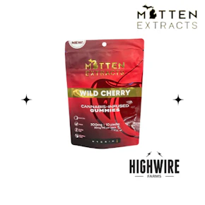 Mitten Extracts Gummies Wild Cherry 200mg 