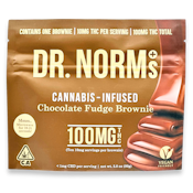 Dr Norms - Chocolate Fudge Brownie - 10pc - 100mg