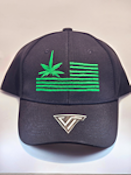 FLAG & ST CANAPA CAP (Black)