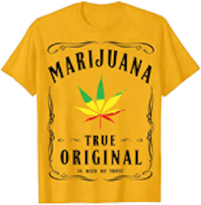 Happy Cow Printing - MARIJUANA ORIGINAL - (Yellow - XL)