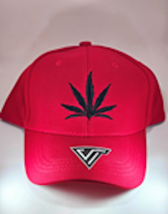 Reynoso Embroidery - LEAF & ST CANAPA CAP - (Red)