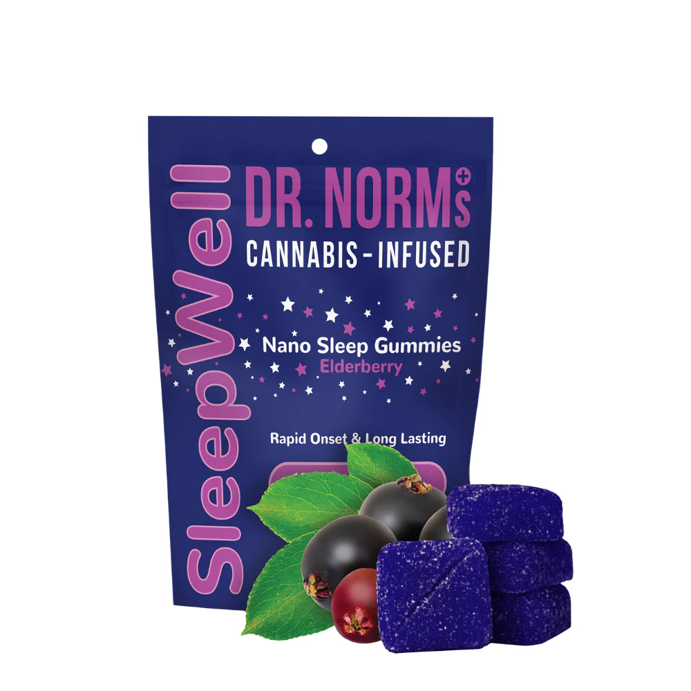 Dr. Norm's - 150mg 2:1 THC:CBN Elderberry Sleepwell Nano Gummies (10mg THC, 5mg CBN - 10 pack) - Dr. Norm's Main Image