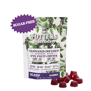 150mg 2:1 THC:CBN Elderberry Sugar Free Gummies (10mg THC, 5mg CBN - 10 pack) - Potters Gummies