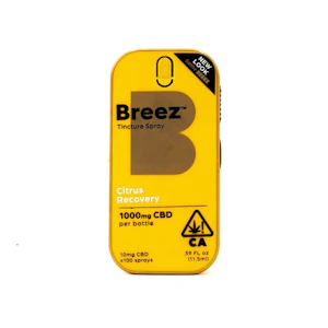 Breez - Citrus Recovery - Tincture Spray - 1000mg - Breez