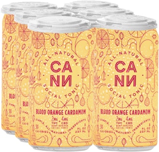 CANN - [CANN] Beverage 6 Pack - 12mg - THC:CBD 1:2 Blood Orange Cardamom
