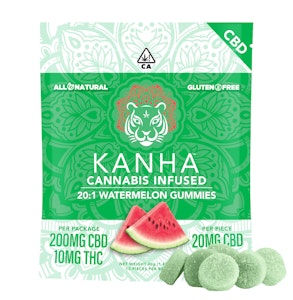 KANHA - Kanha | Watermelon 20:1 | CBD : THC Gummies | 10mg