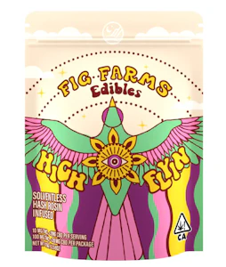 Fig Farms - HIGH FLYIN - SOUR PINEAPPLE 100MG - FIG FARMS