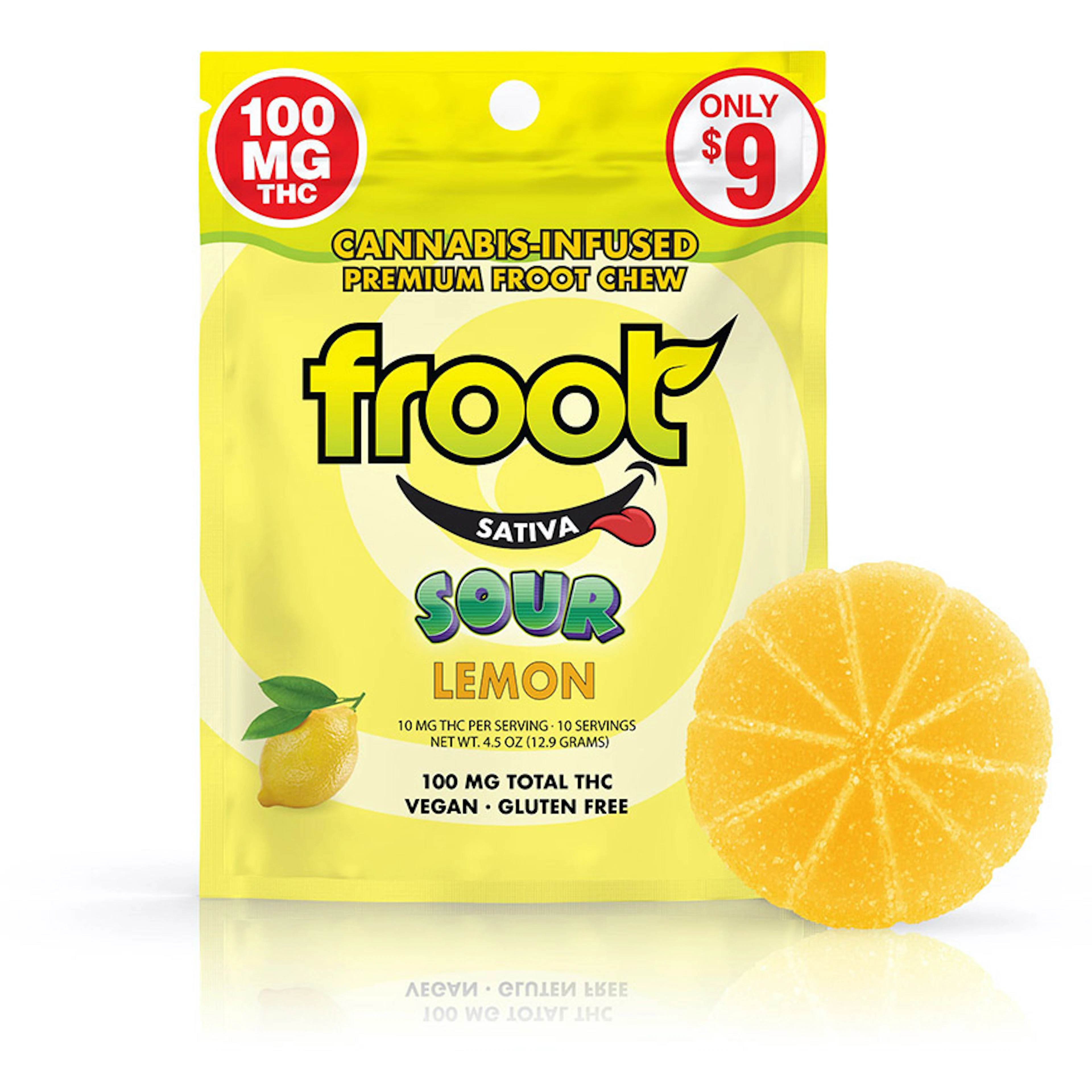 Froot Sour Lemon Gummy 100mg