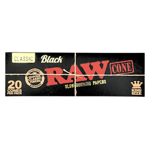 RAW PAPERS - Raw Papers - Black 1 1/4 Cones 20pk