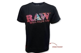 RAW Logo w/ Stash Pouch | T-Shirt | XXL