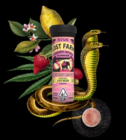 Lost Farm - Strawberry Lemonade x Super Silver Haze 100mg Main Image
