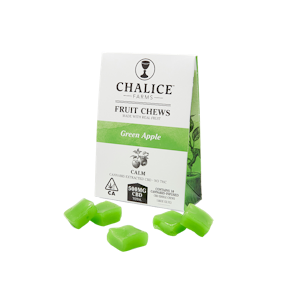 Chalice - Calm Green Apple Fruit Chew CBD 10Pk 500mg - Chalice