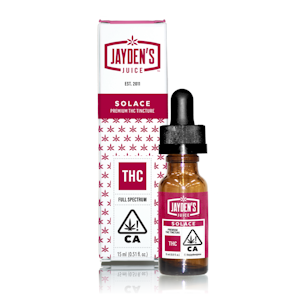 JAYDENS JUICE - 451mg THC 15ml Solace Tincture - Jayden's Juice