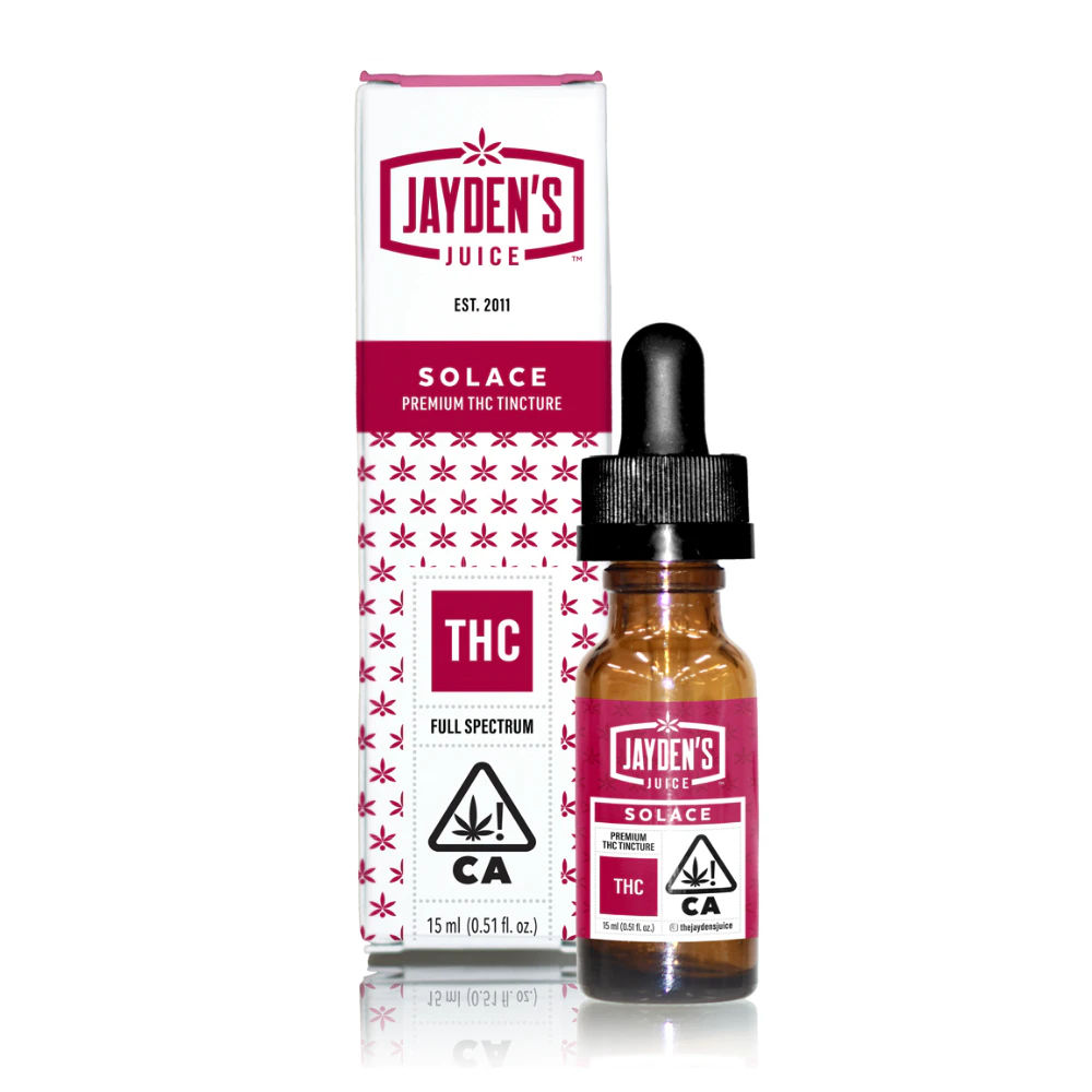 Jayden's Juice - 451mg THC 15ml Solace Tincture - Jayden's Juice Main Image