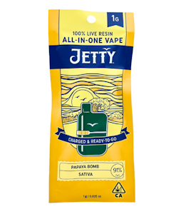 JETTY - JETTY | PAPAYA BOMB LIVE RESIN - AIO | CARTRIDGE | 1G