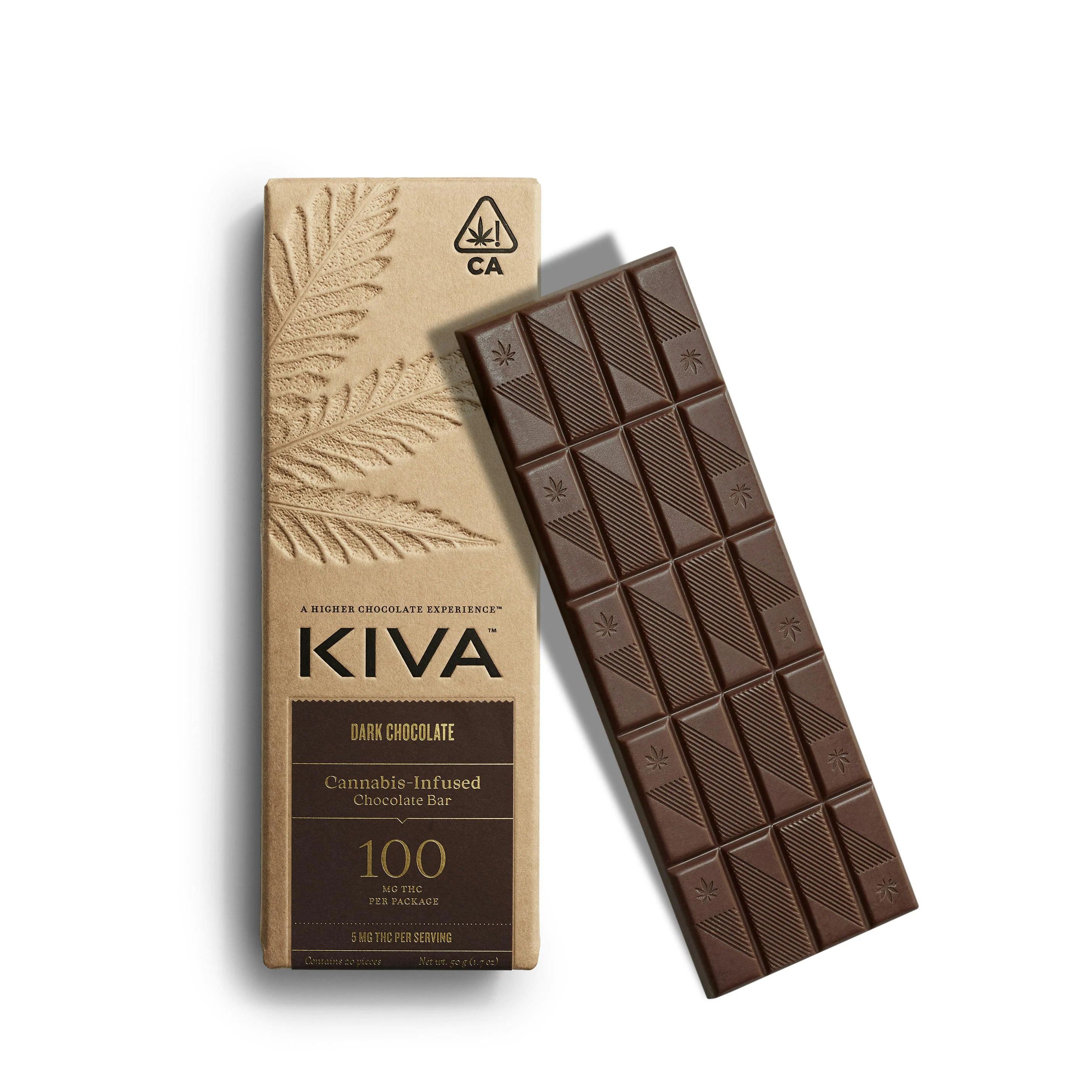 Kiva Confections - Kiva Dark Chocolate Bar Main Image
