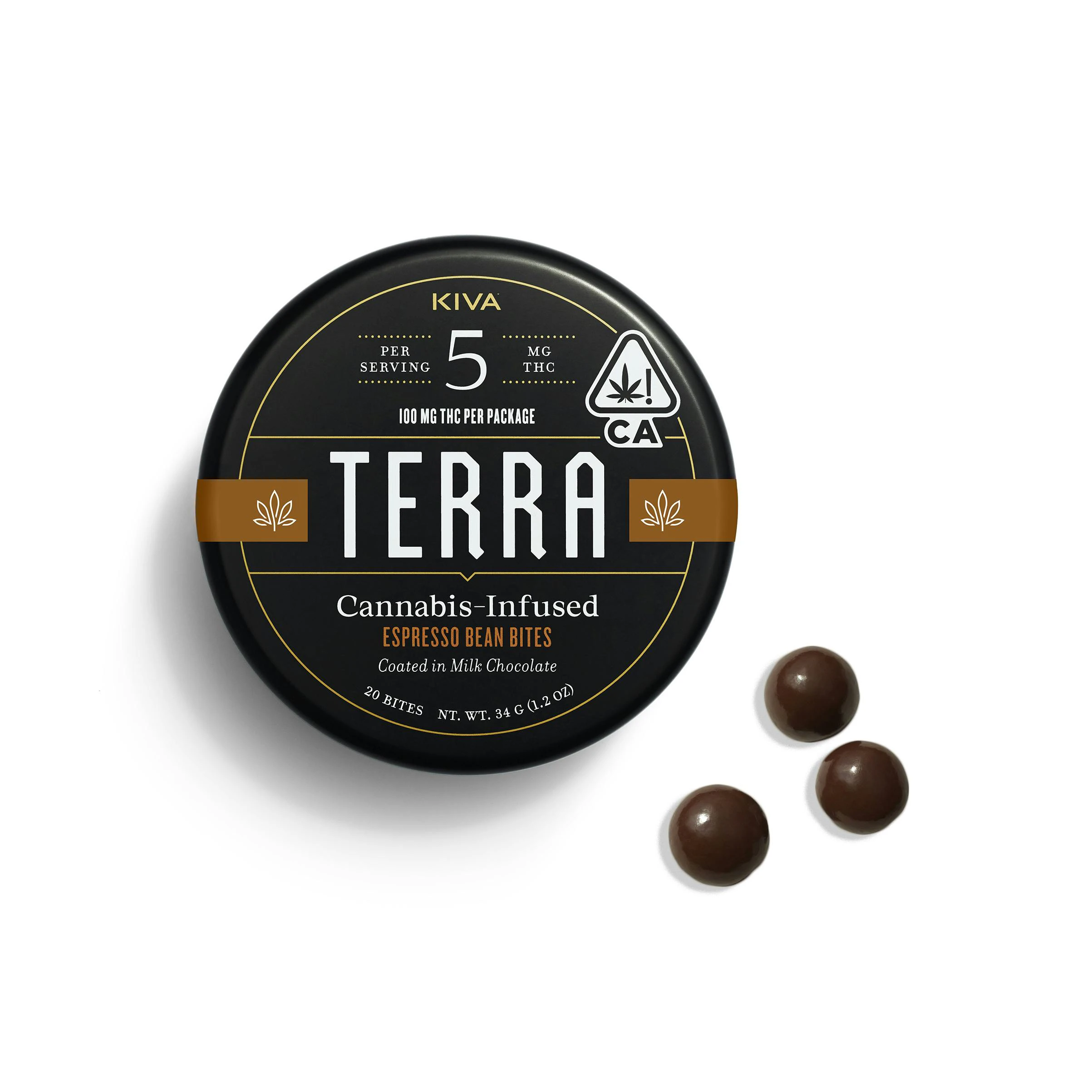 Kiva Confections - Terra Espresso Bean Bites Main Image