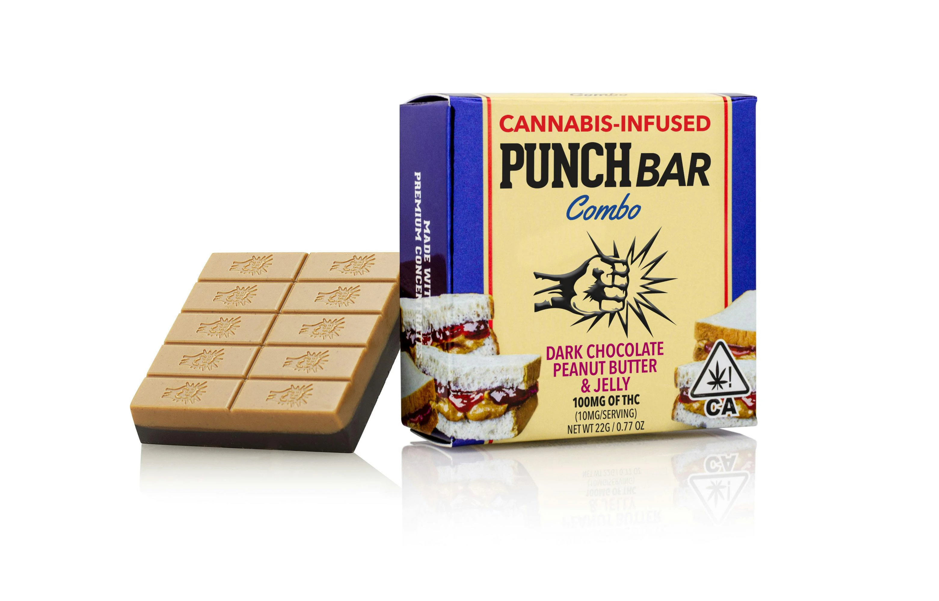 Punch Edibles & Extracts - Dark Chocolate Peanut Butter Jelly PunchBar Main Image