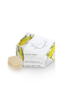 WYLD - Pear | 100mg | 1:1 CBG + Hybrid Enhanced Gummies | Wyld